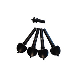 5 Pcs! Violin Pegs and End Pin, Ebony, 4/4