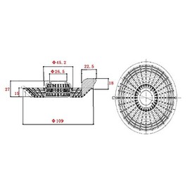 TOTO Parts EKA24048 Raku Poi Hair Catcher Drain Around Parts