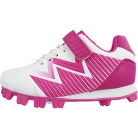 Sooneeya Kid's Low Top Youth Fashion Lightweight Comfortable Turf Softball Shoes Rose Size 5 M US Big Kid