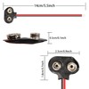 PNGKNYOCN 9V Battery Clip Connector 10 Pack T Type 9V