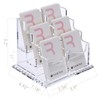 SANRUI Vertical Business Card Holder for Desk，Clear Acrylic Business Card