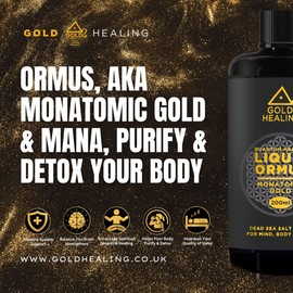 Gold Healing GOLD HEALING Liquid ORMUS 200ML 70% MONATOMIC Gold, 30% Magnesium, MANA, MUFKUTZ, ORBITALLY REARRANGED MONOATOMIC Elements for Mind, Brain, Body & Spirit (1)