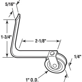 Prime-Line Products B 504 Screen Door Tension Spring with 1-Inch Nylon Roller,(Pack of 2)