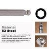 VESTTIO Ball End Hex Head Metric Allen Wrench Drill Screwdriver