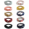 DRESHOW - Paquete de 10 diademas boho para mujer y