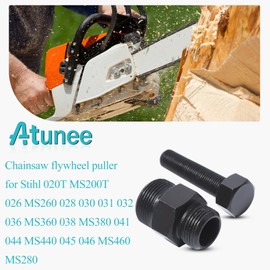 Atunee 22mm & 26mm Chainsaw Flywheel Puller with 14mm Piston Stop Clutch Flywheel Removal Tool for Stihl Echo 2 Cycle Engine