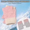 2 Pairs Fingerless Gloves for Women, Knitted Touch Screen Thermal