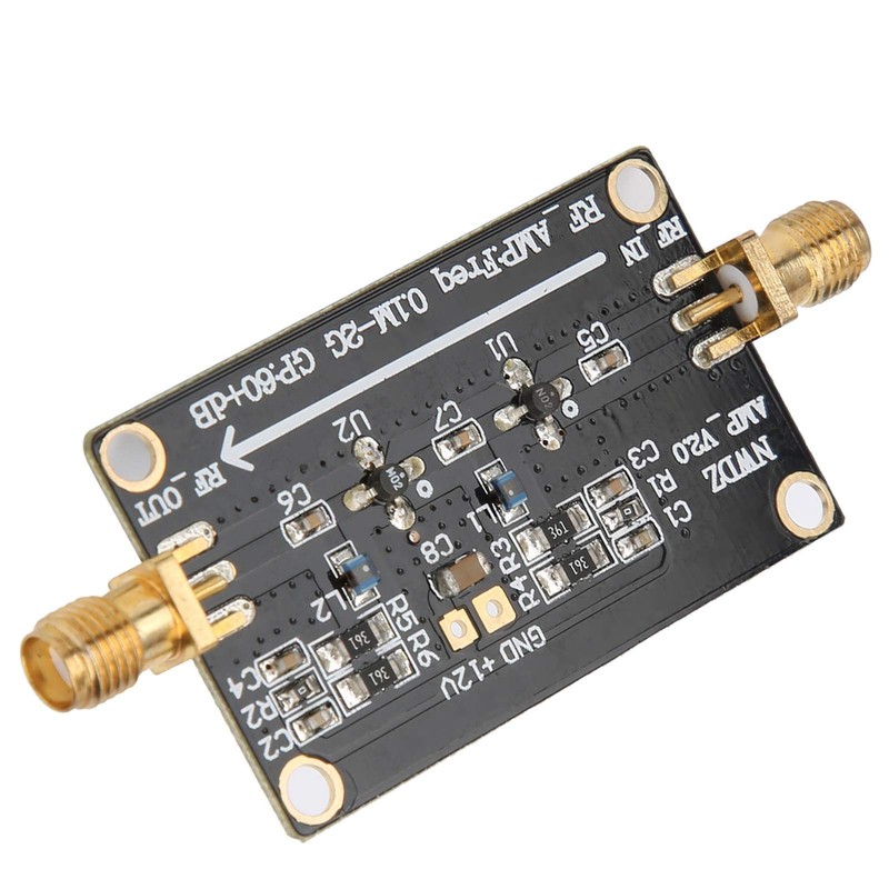 LNA 0.1M 2G RF Wideband Amplifier, 60dB High Gain Low