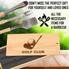 Golf Club Enthusiast Engraved BBQ Set: High-Quality Stainless Steel Grill