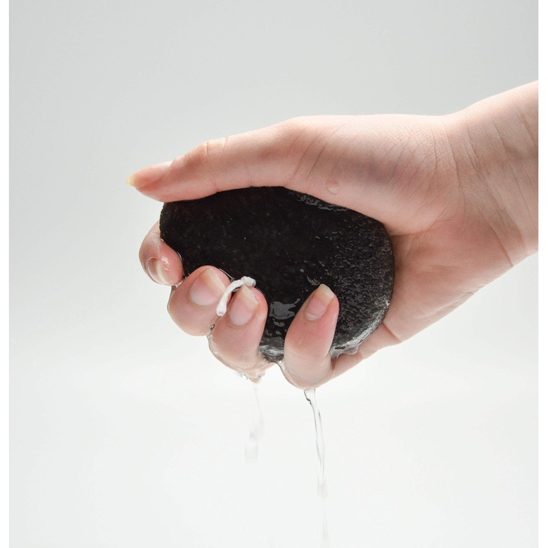 Konjac Sponge (Pack of 3), 100% Natural Face Exfoliating Cleansing