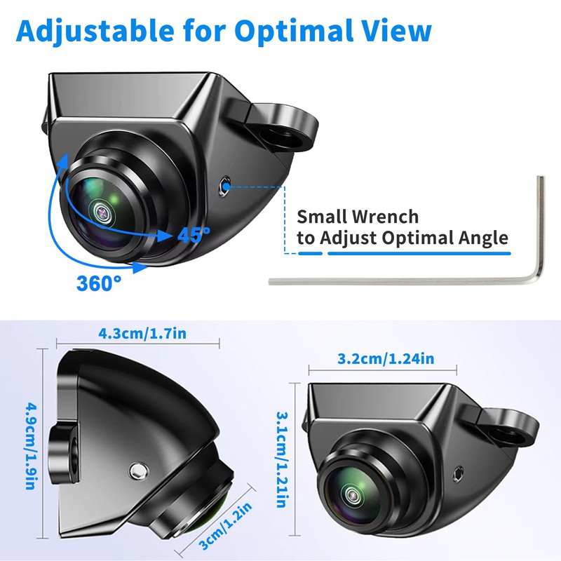 HEROFFIX AHD1080P Car Park Assist Backup Reverse Camera with Video