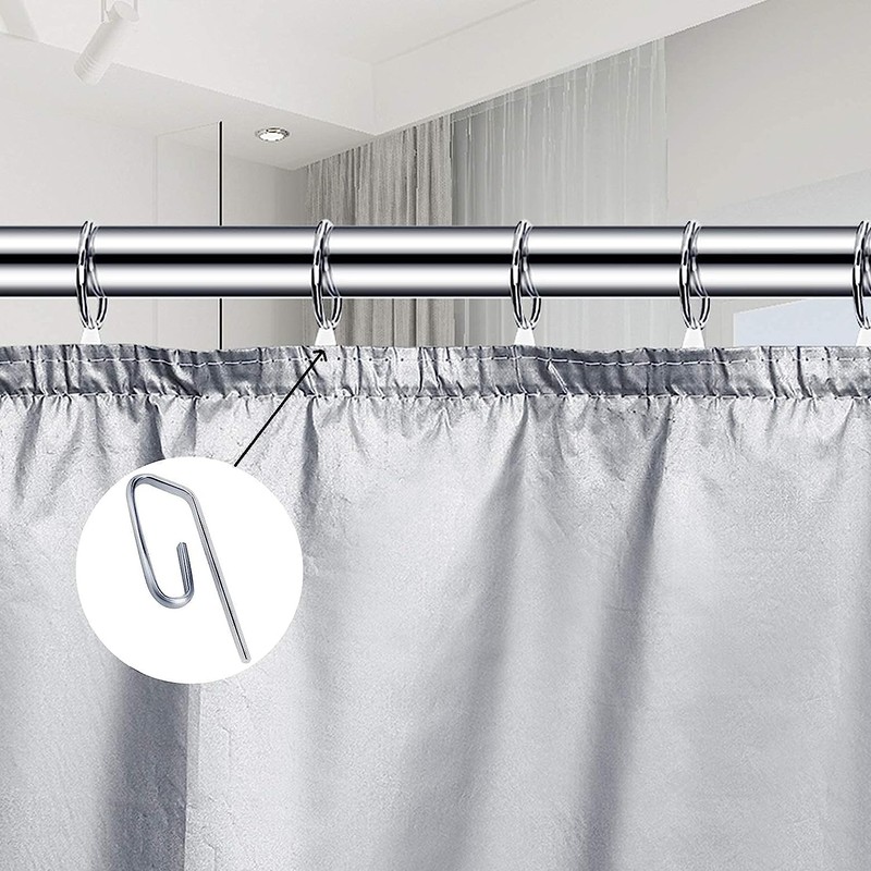 Metal Curtain Hooks for Window Curtain, Door Curtain Curtain Header