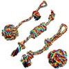 ERKOON Juego de Juguetes de Cuerda para Perros, Pelota de