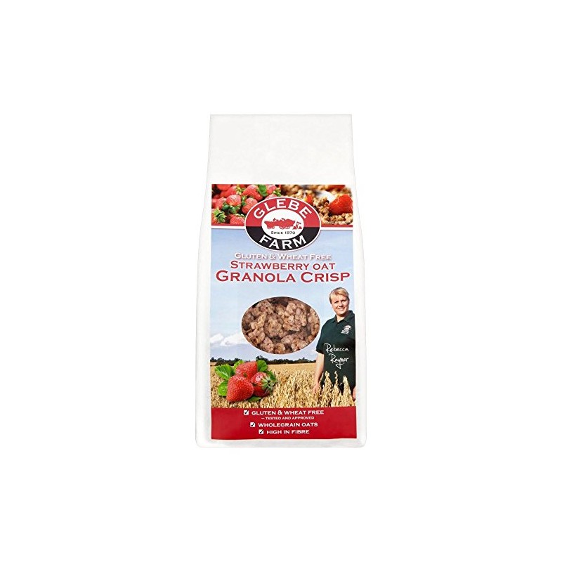 Glebe Farm Gluten Free Strawberry Oat Granola Crisp (375g) -