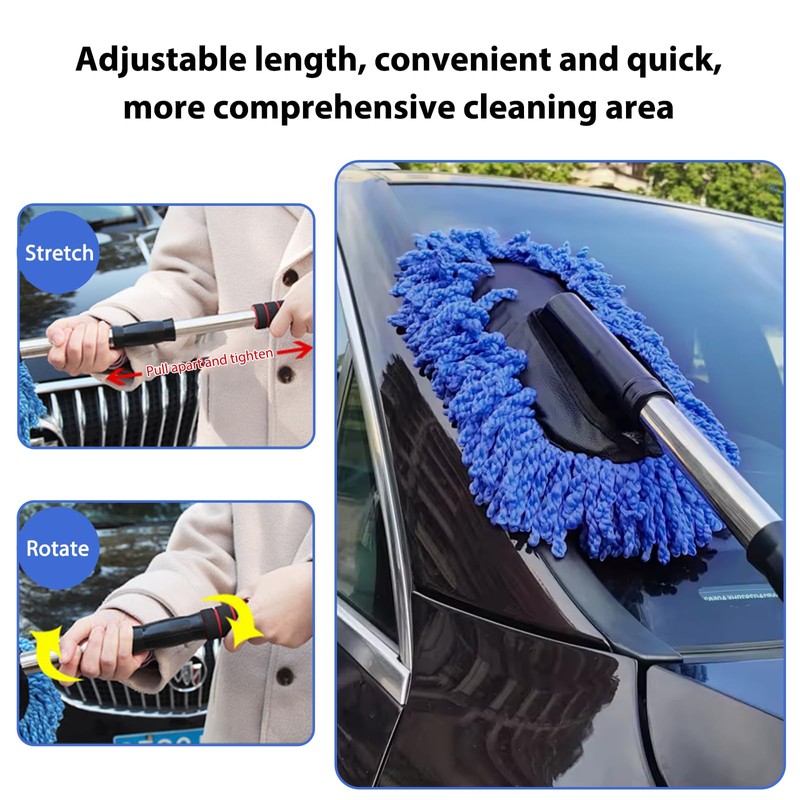 BWBWND 2 PCS Microfiber Car Dusters, Scratch Free Auto Exterior