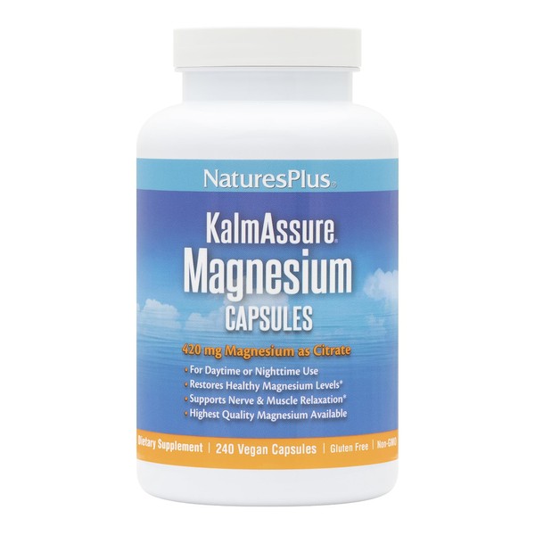 Natures Plus NaturesPlus KalmAssure Magnesium - 240 Vegan Capsules -