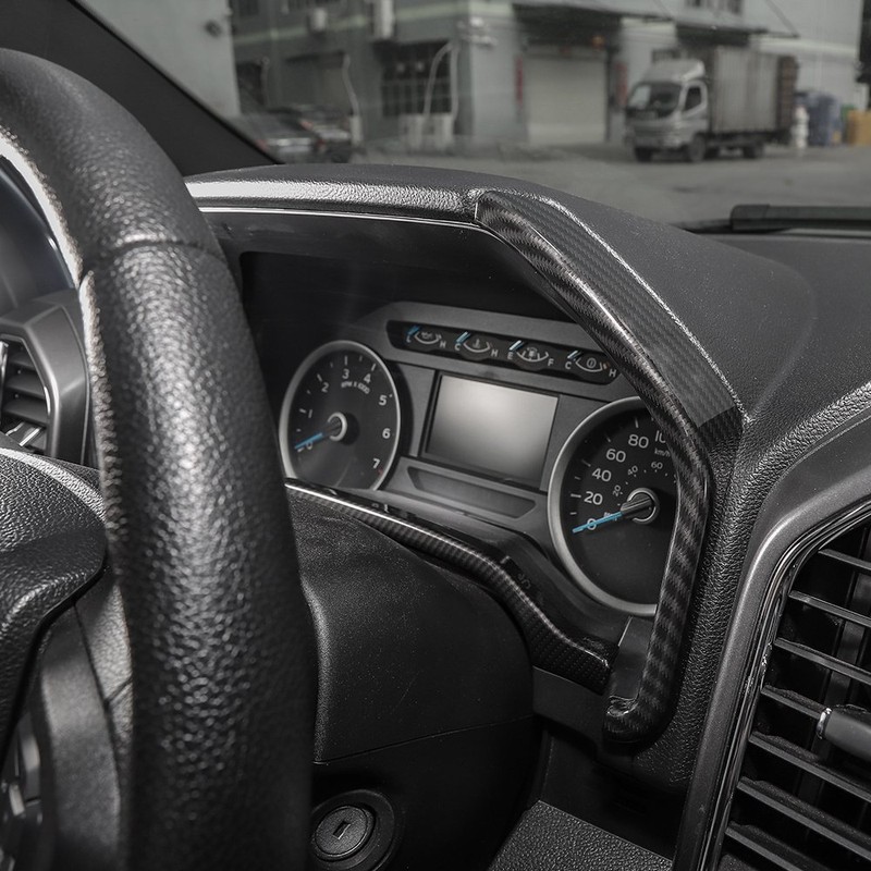 Voodonala Carbon Fiber Grain Dashboard Trim for 2015-2020 Ford F150