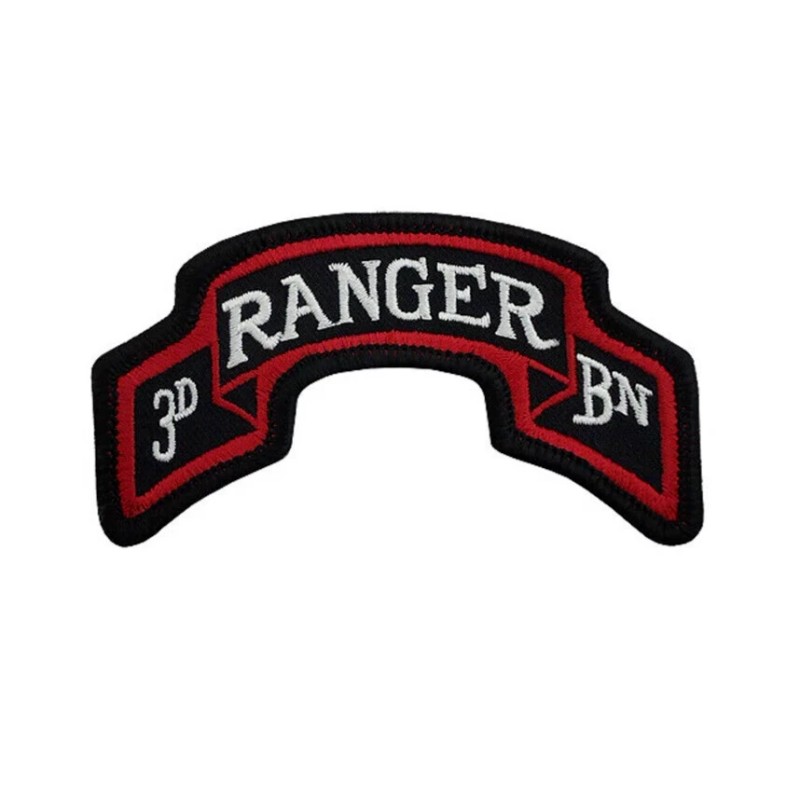75th Ranger Regiment 3rd Battalion AGSU Color Scroll Iron-On Patch