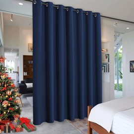 RYB HOME Room Divider Curtains 100 inch Width Blackout Curtains for Bedroom