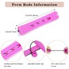 40 Pcs Perm Rods For Short Hair Purple Heatless Curl