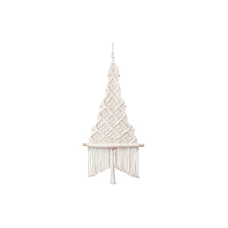 SOLID OAK Christmas Tree Macrame Hanging Kit