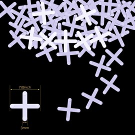 500 Pieces Wide Tile Spacers Tiles Leveler Spacers Replaceable Tile Levelers Wall Floor Cross Spacers for Ceramic Tile and Stone Installation (1/8 Inch)