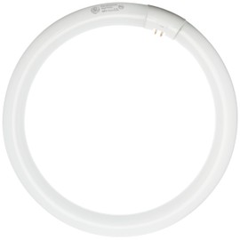 GE Lighting FC12 T9 Garage & Basement Circline Fluorescent Light Bulb, Cool White Finish, 32-Watt, 1950 Lumen, 12-Inch Circular Diameter, 1-Pack