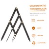 Healvian Professional Eyebrow Measuring Tool Golden Ratio Ruler Stencil for