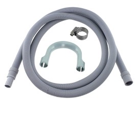 SPARES2GO Drain Hose Extension for AEG Washing Machine (2.5M, 19mm / 22mm)