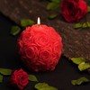 Decorative Flower Rose Scented Candle -Valentine's Day Hugging Love Candle