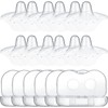 Nuanchu 12 Pieces Nipple Shields for Nursing Newborn Breastfeeding 20