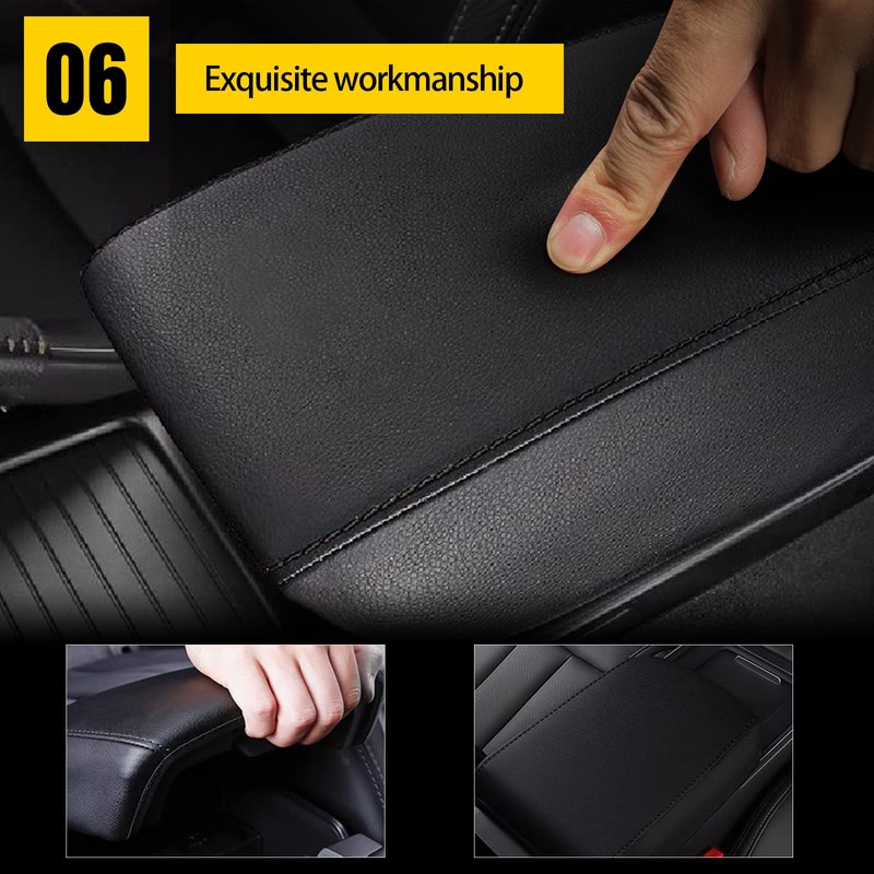 AOMSAZTO Black Center Console Armrest Cover for Honda Accord Crosstour