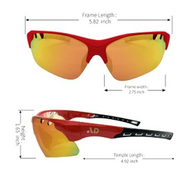 POLARS DESIGN Outdoor Sports Polarized Photochromic Sunglasses for Men & Women TR90 Frame UV Protection for fishing running, Pds-7904rb-phrr-p03 Pc Photochromic, Medium