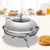 JAYGOVAN Round Chafing Dishes for Buffet, 2.6 QT Chafing Dish
