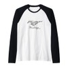 Mustang Emblem Raglan Baseball Tee