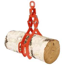 FAHKNS Log Lifting Tongs, 36 inch Log Tongs, 4 Claw Lumber Skidding Tongs, 3306 lbs Loading Capacity Logging Grabber, Eagle Claws Design Logging Tongs, 360° Swivel Steel Log Lifting Ggrapple Hook