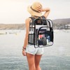 Clear Backpack Large Backpack Heavy Duty Sturdy Shape Transparent Backpack