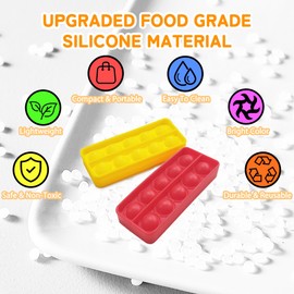 Anemeeoke Ten Frame Popper, Stress Relieve Math Fidget Sensory Counting Toys, Educational Toy for Kids Classroom Group Learning Activities(Pack of 12)