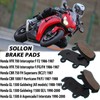 SOLLON Front and Rear Brake Pads for Honda 1500 GL1500