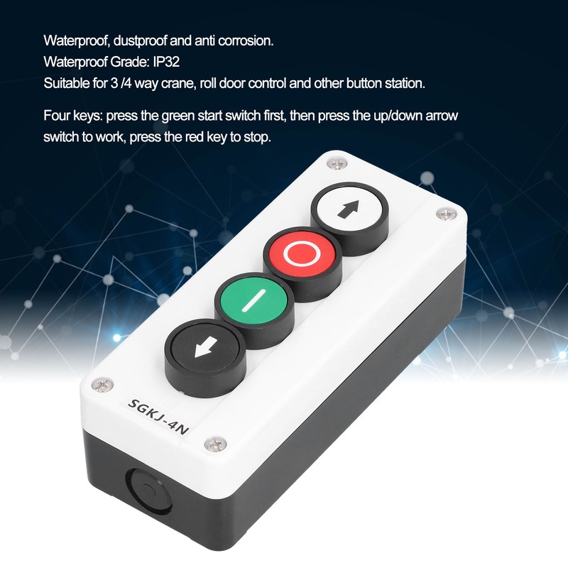 Momentary Switch Station Box Up and Down Stop Control Push