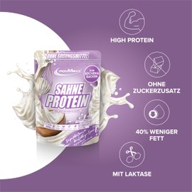 IronMaxx Cream Protein - 500 g Bag | Protein-Rich Cooking & Baking Ingredient with Whey Protein | No Added Sugar & Less Fat Than Cream | Ideal for Refining Warm Dishes