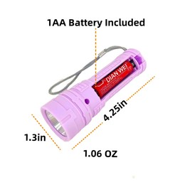 Darlur 60 Pack Plastic Small Mini LED Flashlight，60 AA Batteries are Included，Assorted Colors，for Camping, Hiking, Emergency，Teaching