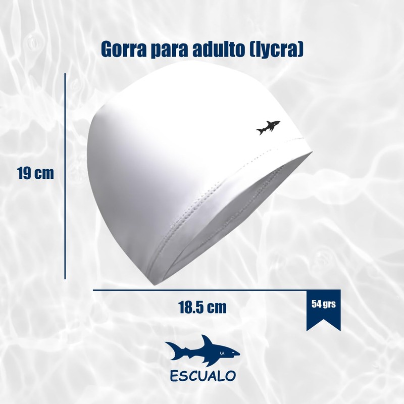 escualo Gorra para Natacion Unisex Adulto Modelo Lycra (Lycra) Unitalla,