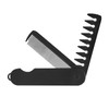 2-in-1 Folding Pocket Comb for Men - Fine Tooth &