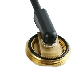 Solid Brass NMO Antenna Mount with UHF Male PL259 Connector 10 ft RG58/U Coax Cable for for Ham UHF VHF CB Cellular Trucker Antenna (10ft NMO Mount NO L Bracket)
