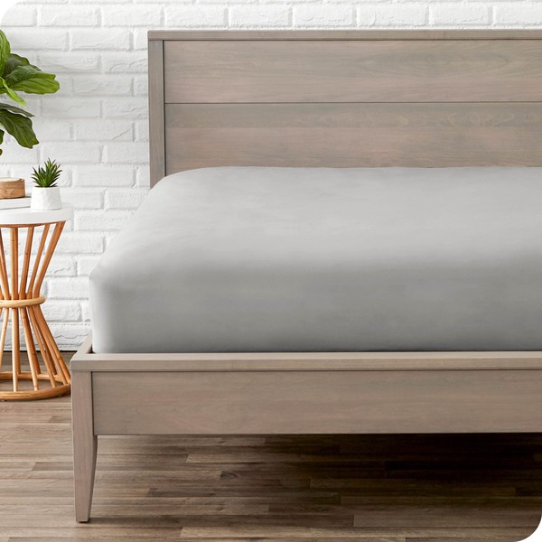 Bare Home Fitted Bottom Sheet Double - Premium 1800 Ultra-Soft
