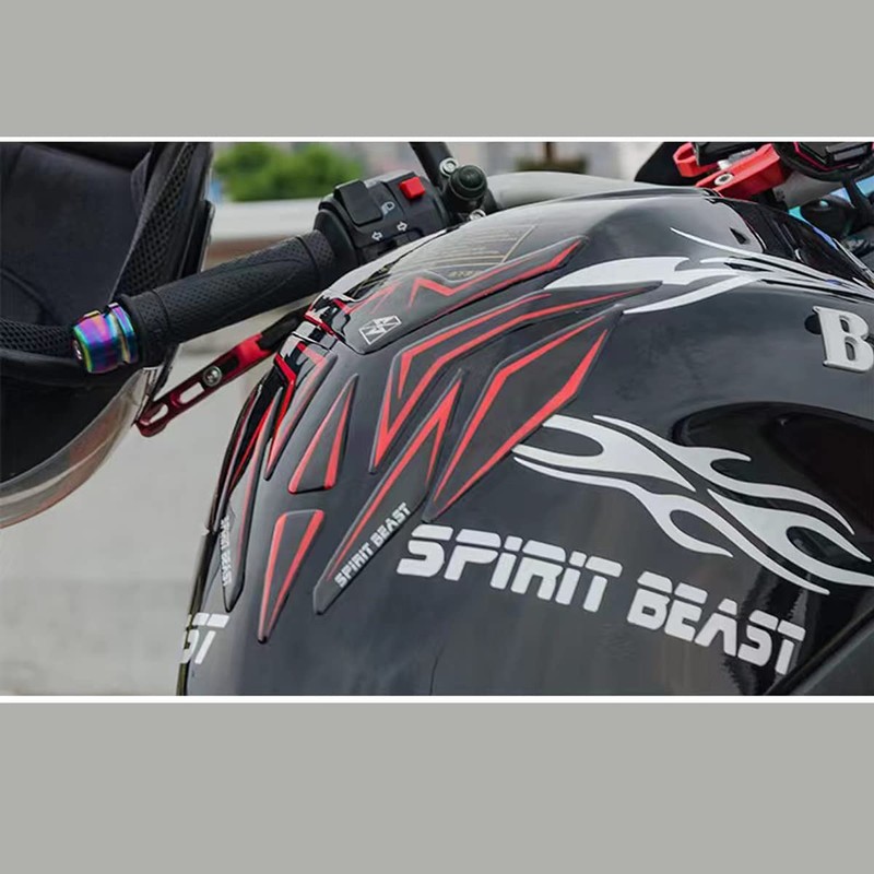 SPIRIT BEAST Motorcycle Tank Pad Anti-Scratch Seal Waterproof Reflective Universal