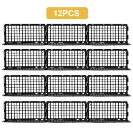 LYFJXX ‌12 PCS Under Couch Blocker, Black Plastic Blocker Under Bed, Bed Blockers for Couch, Black Couch Barriers
