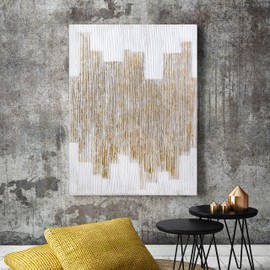 Empire Art Direct Abstract Wall Art Textured Hand Painted Canvas by Martin Edwards, Unframed, 40" x 30", The City