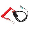 Boat Engine Emergency Stop Switch Safety Tether Lanyard ABS for